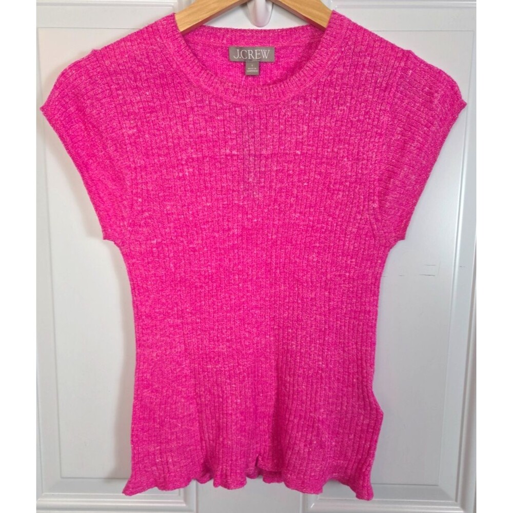 NWT J. Crew Womens Wool & Linen T-Shirt Sweater Size S